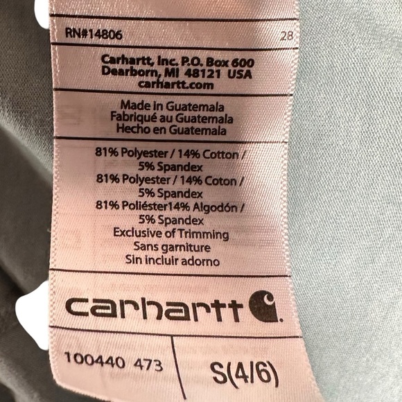 CARHARTT FORCE Delmont Quarter Zip Long Sleeve Pullover - Picture 6 of 8